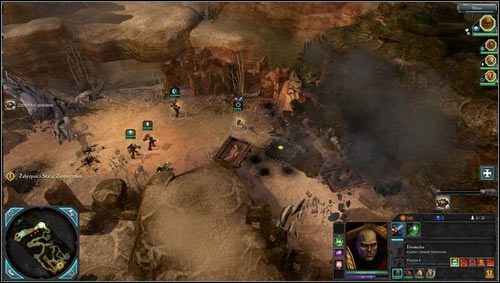 Zanim zaatakujemy konwój przyjdzie nam przedzierać się górą kanionu pokonując oddziały wroga i zdobywając dodatkowe zasoby - 1 - Calderis - Rzeka Krwi - Misje opcjonalne - Warhammer 40,000: Dawn of War II - Retribution - poradnik do gry