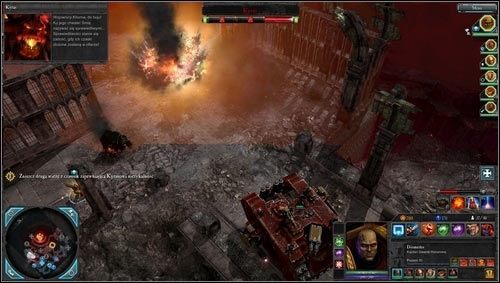 W okolicy kwatery głównej znajduje się węzeł zasilający i punkt rekwizycyjny [M10 punkt 7], uzyskamy z nich dość surowców by móc wzmocnić nasze szeregi - 10 - Cyrene - Jama Maledictusa - Misje główne - Warhammer 40,000: Dawn of War II - Retribution - poradnik do gry