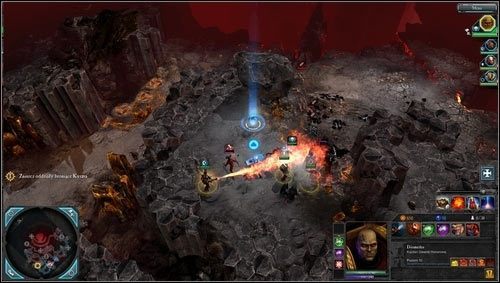 Ostatnią już misję rozpoczniemy koło punktu rekwizycyjnego [M10 punkt 1] z zadaniem pokonania obrońców Kyrasa - 10 - Cyrene - Jama Maledictusa - Misje główne - Warhammer 40,000: Dawn of War II - Retribution - poradnik do gry