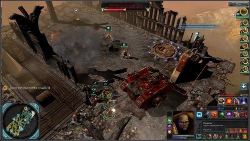 Pokonanie obrońców drugiej fortecy [M09 punkt 12] nie jest trudne, gdyż jest przy niej tylko garstka piechoty i wóz opancerzony, ale samo dotarcie na miejsce jest kłopotliwe - 9 - Cyrene - Bojowe Fortece - Misje główne - Warhammer 40,000: Dawn of War II - Retribution - poradnik do gry