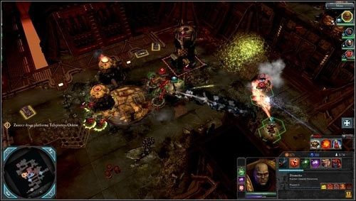 Druga platforma teleportera [M08 punkt 6] jest średnio chroniona, a jej obrońcy zostaną zaatakowani nie tylko przez nas, a więc i tym razem przyjdzie nam walczyć z ignorującym nas wrogiem, po oczyszczeniu terenu zniszczenie platformy stanie się formalnością - 8 - Sąd zgnilizny - Punkt Początkowy Primus - Misje główne - Warhammer 40,000: Dawn of War II - Retribution - poradnik do gry