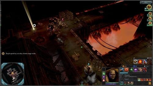 Nasz oddział wylądował na zniszczonym statku bojowym [M08 punkt 1], zadaniem głównym jest dostanie się do teleportarium [M08 punkt 10] - 8 - Sąd zgnilizny - Punkt Początkowy Primus - Misje główne - Warhammer 40,000: Dawn of War II - Retribution - poradnik do gry