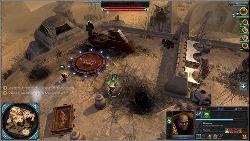 Pokonanie maszyny odblokuje kolejne zadanie główne, którego celem jest zniszczenie kwatery głównej [M03 punkt 9] przeciwnika - 3 - Calderis - Osada Argus - Misje główne - Warhammer 40,000: Dawn of War II - Retribution - poradnik do gry