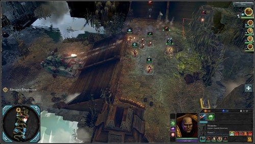 Dalsze kontynuowanie drogi zaprowadzi nas w pobliże komputera celowniczego [M02 punkt 11], warto lekko zboczyć z trasy by go zniszczyć i zakończyć tym samym zadanie dodatkowe - 2 - Tajfun Primaris - Świątynne Ruiny Ladonu - Misje główne - Warhammer 40,000: Dawn of War II - Retribution - poradnik do gry