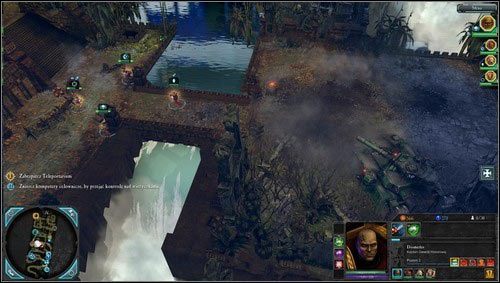 Podczas walki ze stacjonującymi w pobliżu oddziałami, po raz kolejny zostaniemy zaatakowani z południa przez czołg [M02 punkt 9] - 2 - Tajfun Primaris - Świątynne Ruiny Ladonu - Misje główne - Warhammer 40,000: Dawn of War II - Retribution - poradnik do gry