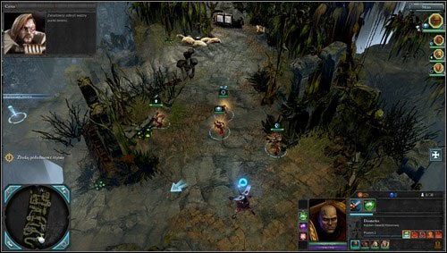 Misję rozpoczynamy mając pod komendą czterech bohaterów [M02 punkt 1], z trzema z nich mogliśmy się zapoznać w poprzedniej misji, czwartym jest snajper, skuteczny przeciwko piechocie i posiadający zdolność kamuflażu, jest to bardzo przydatna umiejętność jeżeli chcemy sprawdzić z kim wkrótce przyjdzi - 2 - Tajfun Primaris - Świątynne Ruiny Ladonu - Misje główne - Warhammer 40,000: Dawn of War II - Retribution - poradnik do gry