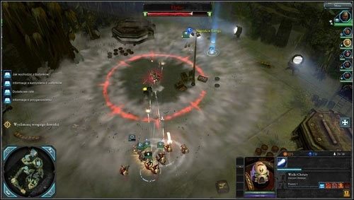 Walka z czempionem chaosu [M01 punkt 9] narazi nas na znaczne straty, ale nie powinniśmy się ich obawiać gdyż jest to ostatnie starcie w tej misji - 1 - Tajfun Primaris - Misje główne - Warhammer 40,000: Dawn of War II - Retribution - poradnik do gry