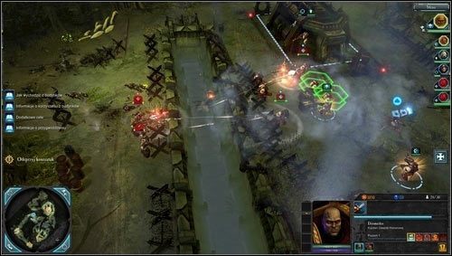 Nasz świeżo zdobyty punkt obronny wkrótce zostanie zaatakowany, korzystając z chwili oczekiwania możemy zwerbować dodatkowe jednostki i rozmieścić swoje oddziały w bunkrze lub za zasłonami - 1 - Tajfun Primaris - Misje główne - Warhammer 40,000: Dawn of War II - Retribution - poradnik do gry