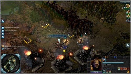 Podążając dalej w kierunku celu naszej misji natkniemy się na obóz orków [M01 punkt 6], przekradnięcie się do niego po zasoby stanie się celem zadania dodatkowego - 1 - Tajfun Primaris - Misje główne - Warhammer 40,000: Dawn of War II - Retribution - poradnik do gry