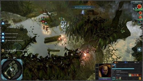 Na naszej drodze napotkamy oddział [M01 punkt 5], który po przez ostrzał z broni maszynowej, wprowadzi nasze jednostki w stan przygwożdżenia - 1 - Tajfun Primaris - Misje główne - Warhammer 40,000: Dawn of War II - Retribution - poradnik do gry