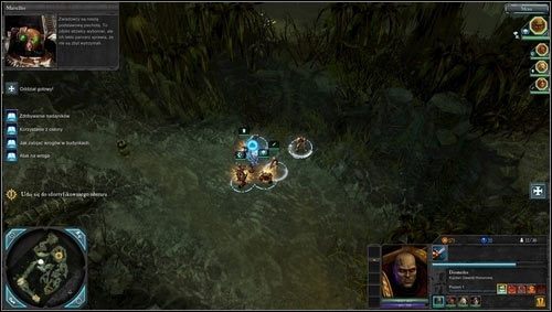 Naszym kolejnym zadaniem jest dostanie się do ufortyfikowanego obszaru, po drodze zostaniemy poinstruowani o możliwości wykorzystania zasłon terenowych do zwiększenia odporności naszych oddziałów i dojdziemy do nadajnika teleportacyjnego [M01 punkt 4] - 1 - Tajfun Primaris - Misje główne - Warhammer 40,000: Dawn of War II - Retribution - poradnik do gry