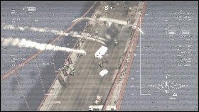 Kiedy rozprawisz się z wystarczającą liczbą przeciwników zejdź na dół i udaj się do leżącego na skrzyni komputera [1] - Misja 7 - Most Golden Gate (2) | Opis przejścia Homefront - Homefront - poradnik do gry