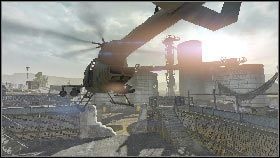 Poczekaj, aż wszyscy wsiądą do maszyny [1], po czym zajmij miejsce pilota i odleć ucieknij śmigłowcem z pola bitwy [2] - Misja 5 - Strategiczny region (2) | Opis przejścia Homefront - Homefront - poradnik do gry