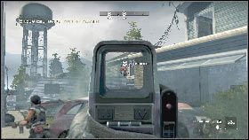 Po jego zniszczeniu zacznij kierować się wzdłuż ulicy z lewej - Misja 4 - Mur (1) | Opis przejścia Homefront - Homefront - poradnik do gry