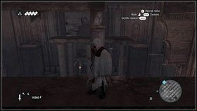 Z ostatniego wejdź na filar po lewej [1] i wdrap się do góry - Odzyskana sekwencja - Zaginięcie Leonarda (6) | DLC Assassins Creed Brotherhood - Assassins Creed: Brotherhood - poradnik do gry