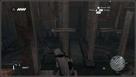 Obejdź słup dookoła i przejdź na kolejny [1] - Odzyskana sekwencja - Zaginięcie Leonarda (6) | DLC Assassins Creed Brotherhood - Assassins Creed: Brotherhood - poradnik do gry