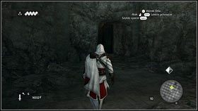 W nowym pomieszczeniu skręć w lewo i skacząc po fragmentach ruin [1] dostań się na dno komnaty - Odzyskana sekwencja - Zaginięcie Leonarda (6) | DLC Assassins Creed Brotherhood - Assassins Creed: Brotherhood - poradnik do gry