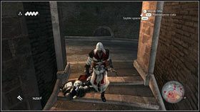 Stojącego niedaleko strażnika wyeliminuj szybkim ciosem w plecy [1] [2] - Odzyskana sekwencja - Zaginięcie Leonarda (4) | DLC Assassins Creed Brotherhood - Assassins Creed: Brotherhood - poradnik do gry