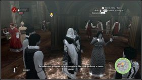 Gdy dojdziesz do pierwszego placyku, skręć w niestrzeżoną uliczkę z prawej [1] - Odzyskana sekwencja - Zaginięcie Leonarda (3) | DLC Assassins Creed Brotherhood - Assassins Creed: Brotherhood - poradnik do gry