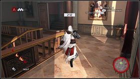 Opuść ją drzwiami po lewej [1] i kieruj się cały czas prosto - Odzyskana sekwencja - Zaginięcie Leonarda (2) | DLC Assassins Creed Brotherhood - Assassins Creed: Brotherhood - poradnik do gry