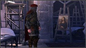 Aby rozpocząć misję udaj się w zaznaczone na mapie miejsce - Odzyskana sekwencja - Zaginięcie Leonarda (1) | DLC Assassins Creed Brotherhood - Assassins Creed: Brotherhood - poradnik do gry