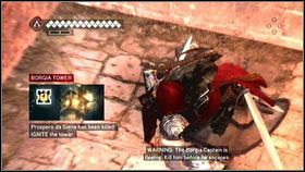 Czasami zdarzy się, że nie będziesz mógł odnowić budynku, gdyż znajduje się on w strefie opanowanej przez Borgię - Poradnik do gry Assassins Creed Brotherhood - Odbudowa Rzymu - Assassins Creed: Brotherhood - poradnik do gry