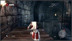 Skacząc po drążkach i słupkach, przeskakuj raz na jedna, raz na drugą stronę podziemnej rzeki, starając się nie zgubić uciekiniera [1] - Legowiska Romulusa (5) | Zadania poboczne Assassins Creed Brotherhood - Assassins Creed: Brotherhood - poradnik do gry