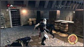 Gdy będziesz na szczycie [1], zeskocz po drugiej stronie, a następnie zabij wszystkich przeciwników [2] - Kontrakty asasynów (2) | Zadania poboczne Assassins Creed Brotherhood - Assassins Creed: Brotherhood - poradnik do gry