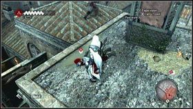 Twoim pierwszym celem jest mężczyzna patrolujący dach pobliskiego budynku [1] - Zadania złodziejów (2) | Zadania poboczne Assassins Creed Brotherhood - Assassins Creed: Brotherhood - poradnik do gry