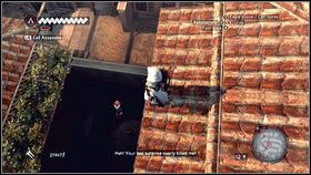 Po egzekucji wejdź na dach i podążaj dalej za kurtyzaną, nie dając się zauważyć straży - Zadania kurtyzan (2) | Zadania poboczne Assassins Creed Brotherhood - Assassins Creed: Brotherhood - poradnik do gry