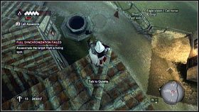 Teraz twoim zadaniem jest śledzenie jej, uważając, żeby cię nie zauważyła - Zadania kurtyzan (1) | Zadania poboczne Assassins Creed Brotherhood - Assassins Creed: Brotherhood - poradnik do gry
