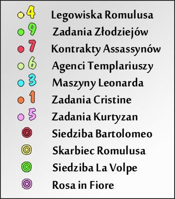 1 - Mapy | Zadania poboczne Assassins Creed Brotherhood - Assassins Creed: Brotherhood - poradnik do gry