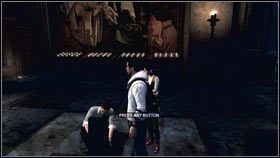 Użyj go, wróć do przyjaciół [1] i użyj wystającego z podłogi przedmiotu [2] - Sekwencja 9 - Upadek (2) | Opis przejścia Assassins Creed Brotherhood - Assassins Creed: Brotherhood - poradnik do gry