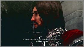 Po otrzymaniu misji, udaj się do zaznaczonej na mapie bramy [1] - Sekwencja 7 - Klucz do Castello (1) | Opis przejścia AC Brotherhood - Assassins Creed: Brotherhood - poradnik do gry