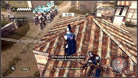 Czasami może się zdarzyć, ze Bartolomeo zablokuje się wśród swoich podwładnych [1] - Sekwencja 6 - Baron De Valois (1) | Opis przejścia w AC Brotherhood - Assassins Creed: Brotherhood - poradnik do gry