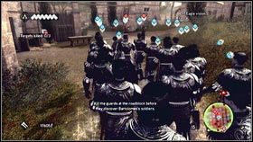 Po oczyszczeniu terenu wysłuchaj Bartolomeo i biegnij dalej w prawo [1] - Sekwencja 6 - Baron De Valois (1) | Opis przejścia w AC Brotherhood - Assassins Creed: Brotherhood - poradnik do gry