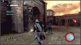 Zabij stojących przy niej mężczyzn, kombinacją kontrataków oraz sekwencji likwidacji, a następnie użyj mechanizmu [1] - Sekwencja 6 - Baron De Valois (1) | Opis przejścia w AC Brotherhood - Assassins Creed: Brotherhood - poradnik do gry