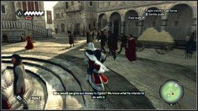 Mężczyzna będzie bity przez grupkę strażników - Sekwencja 5 - Bankier (1) | Opis przejścia w Assassins Creed Brotherhood - Assassins Creed: Brotherhood - poradnik do gry
