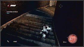 Wróć ponownie do Catariny [1] i w identyczny sposób pozbądź się ostatniego żołnierza [2] - Sekwencja 4 - Kryjówka Złodziei (3) | Opis przejścia AC Brotherhood - Assassins Creed: Brotherhood - poradnik do gry