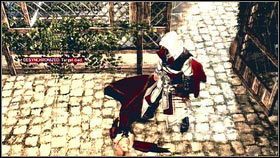 Gdy Lukrecja cię zobaczy, rozpocznie się krótka cut-scenka [1] - Sekwencja 4 - Kryjówka Złodziei (2) | Opis przejścia AC Brotherhood - Assassins Creed: Brotherhood - poradnik do gry