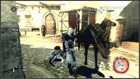 Po rozpoczęciu zadania, wskocz na pobliskiego konia i jedź za Machiavellim [1] - Sekwencja 2 - Legowisko bestii (4) | Opis przejścia AC Brotherhood - Assassins Creed: Brotherhood - poradnik do gry