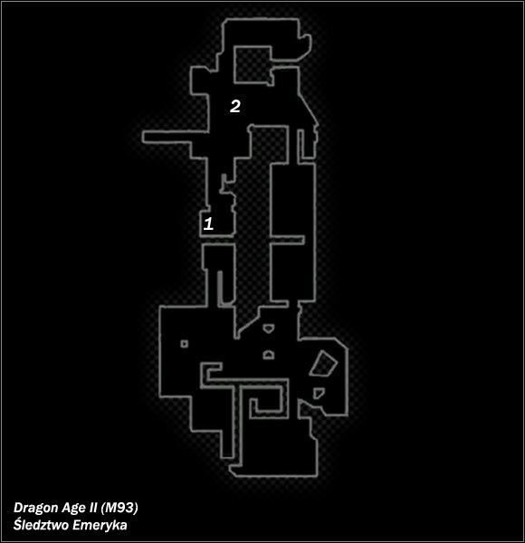 Legenda - M93; M94; M95- Śledztwo Emeryka; Magazyn i Przystań Castillona | Mapy - Dragon Age II - poradnik do gry