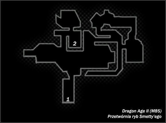 Legenda - M85; M86- Przetwórnia ryb Smettyego i Kloaka | Mapy Dragon Age II - Dragon Age II - poradnik do gry