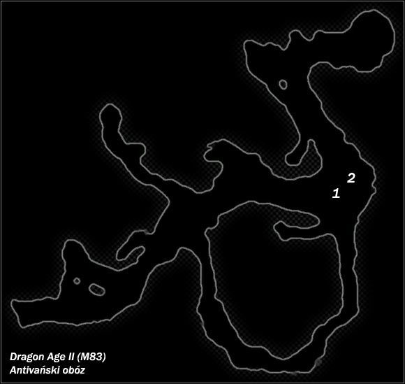 Legenda - M83; M84- Antivański obóz i Ukryty loch | Mapy Dragon Age II - Dragon Age II - poradnik do gry