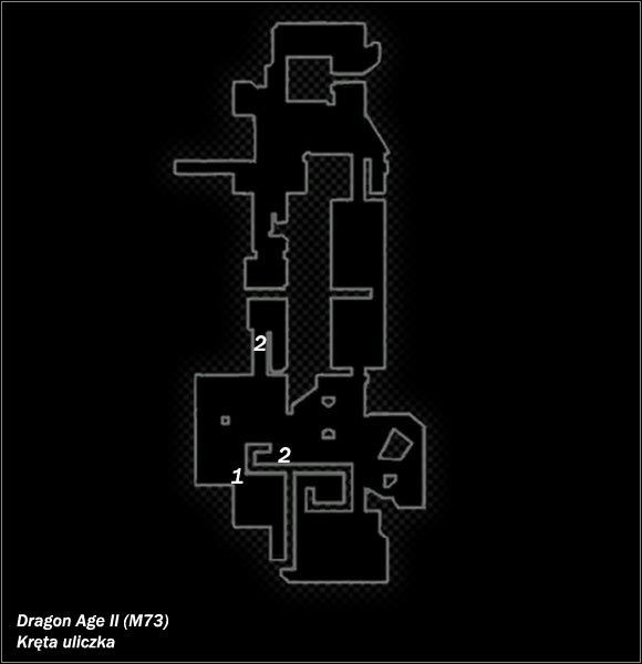 Legenda - M73; M74- Kręta uliczka i Zagubiona kuźnia | Mapy Dragon Age II - Dragon Age II - poradnik do gry