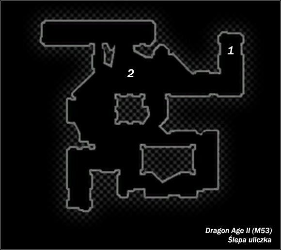 Legenda - M53; M54- Ślepa uliczka i Okolice Kirkwall | Mapy Dragon Age II - Dragon Age II - poradnik do gry