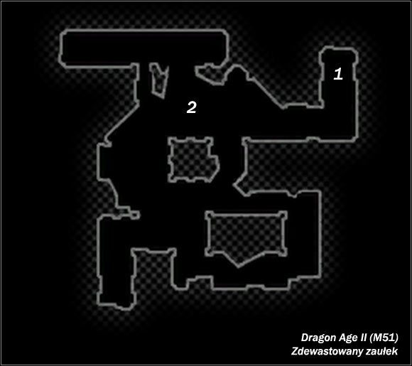 Legenda - M51; M52- Zdewastowany zaułek i Posiadłość DuPuisa | Mapy Dragon Age II - Dragon Age II - poradnik do gry