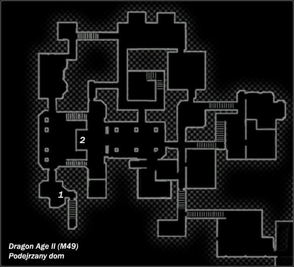 Legenda - M49; M50- Podejrzany dom i Sala templariuszy (Pustka) | Mapy Dragon Age II - Dragon Age II - poradnik do gry