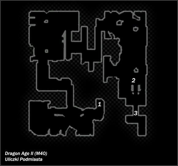 Legenda - M39; M40- Jaskinia Tal Vashoth i Uliczki Podmiasta | Mapy Dragon Age II - Dragon Age II - poradnik do gry