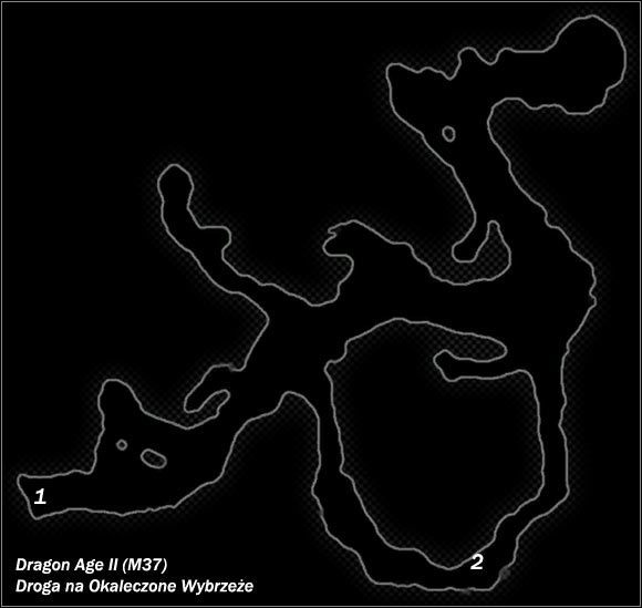 	 - M37; M38- Droga na Okaleczone Wybrzeże i Grota uciekinierów | Mapy Dragon Age II - Dragon Age II - poradnik do gry